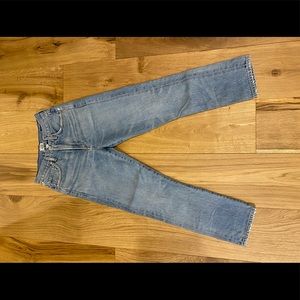 Citizens Dee crop high waisted premium vintage denim jeans.